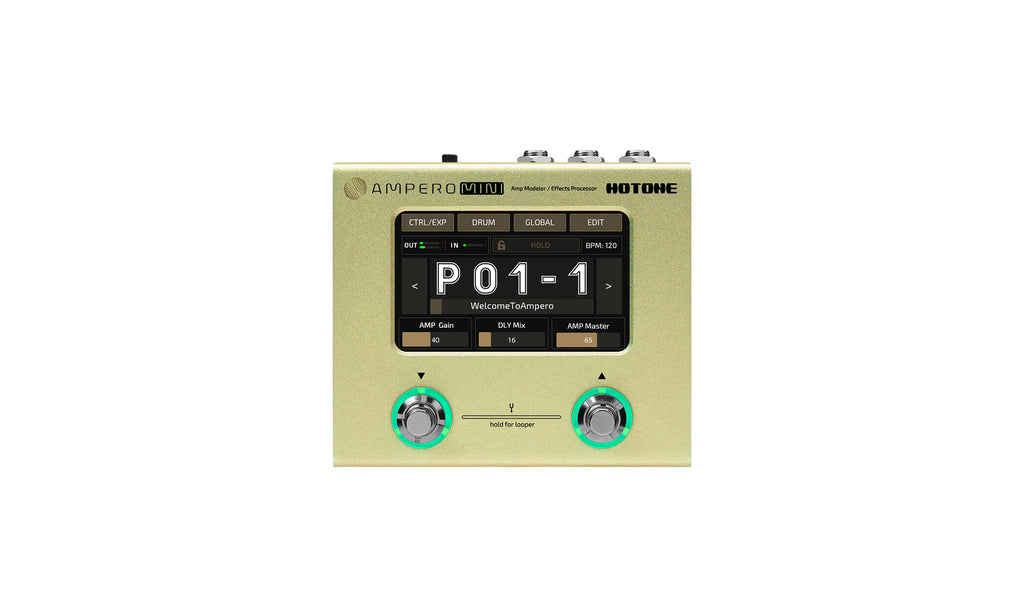 Hotone Ampero Mini Guitar Multi-Effects Pedal (Vanilla)
