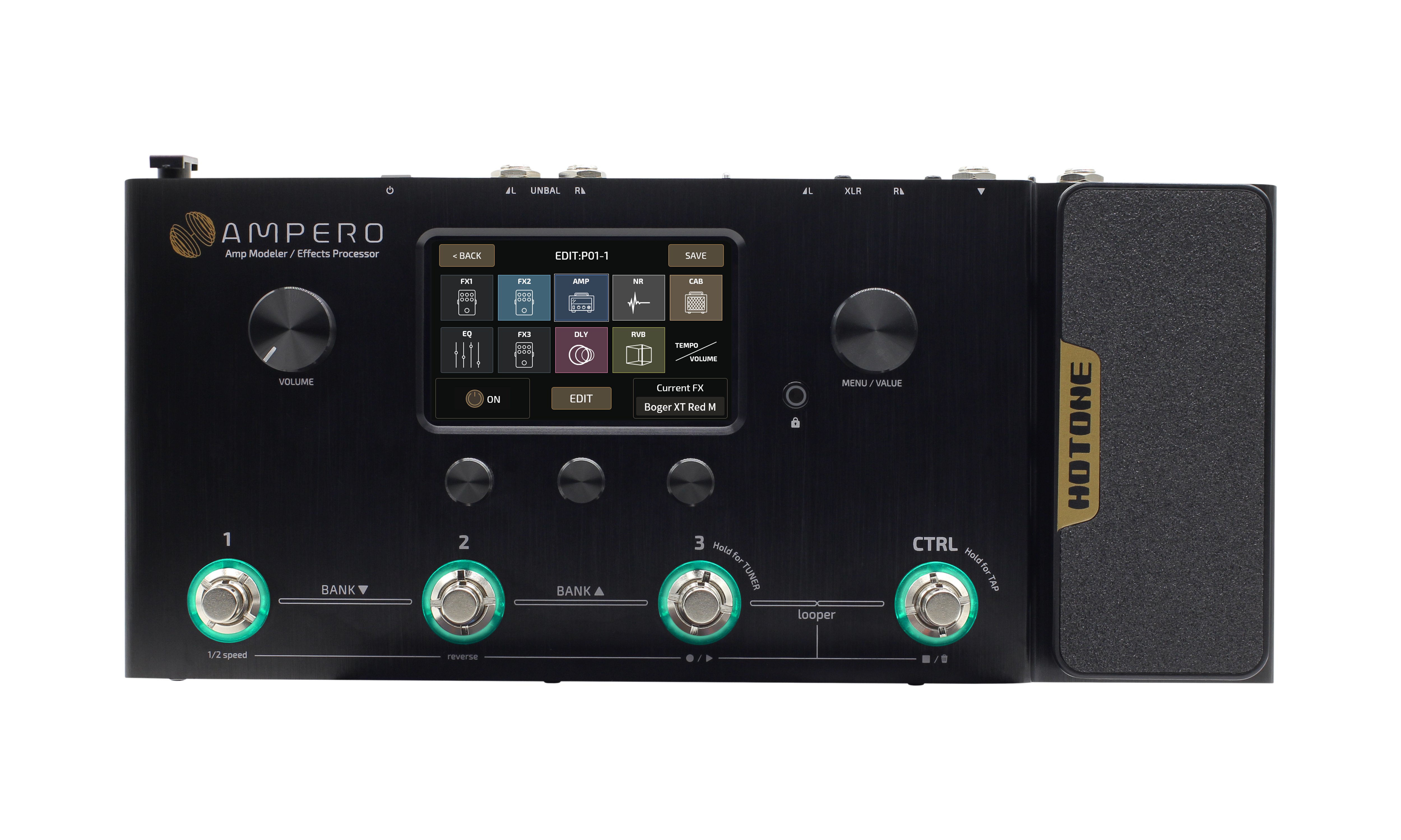 HOTONE Ampero アンプモデリング・エフェクトプロセッサー Ampero – Hotone Audio